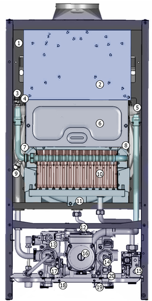 Схема газового котла WOLF CGU-2K